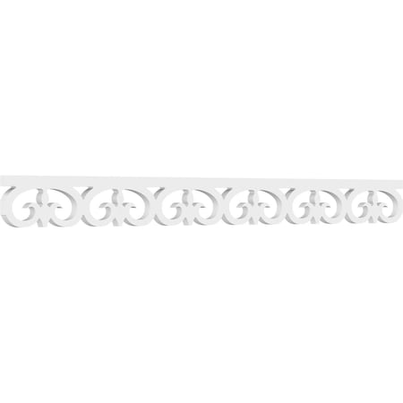 Ekena Millwork Fortuna Architectural Grade PVC Running Trim, 4"H x 5/8"P x 48"L RUNP04X0625X48FOR